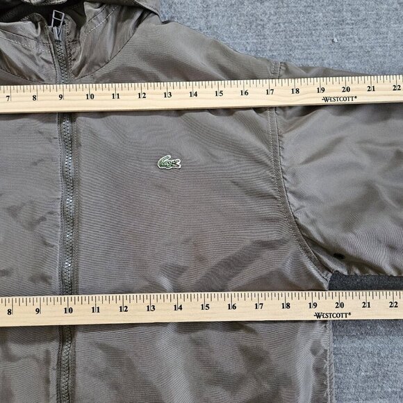 Lacoste Jacket Mens S Khaki Transformer Reversible 2 In 1 Pockets LS Zip Unisex - Picture 7 of 16